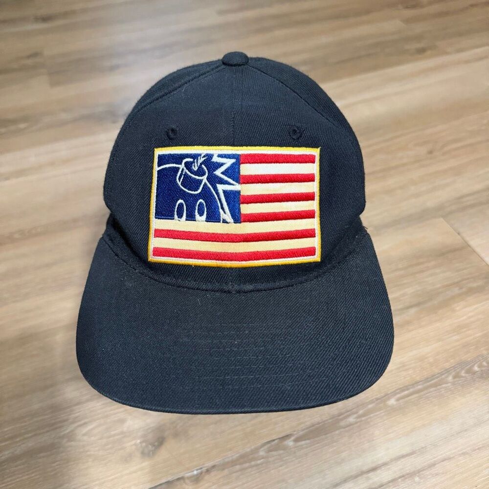 The Hundreds Black SnapBack Hat Adam Bomb Cap Y2K Streetwear Classic Skatecore